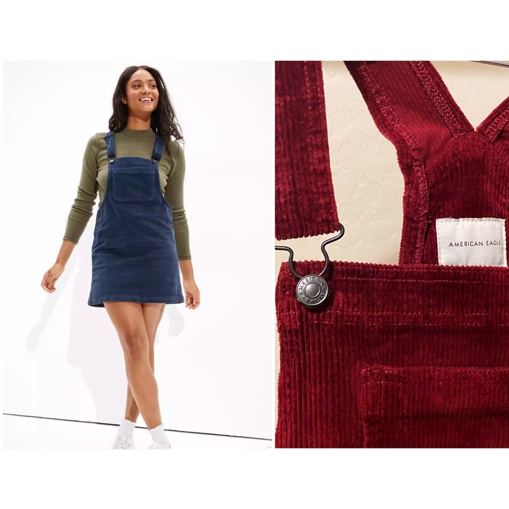 AE Corduroy Overall Mini Dress / Pinafore